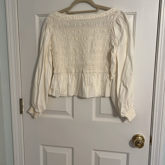 FREE PEOPLE OFF-WHITE BLOUSE - Picture 2 of 2